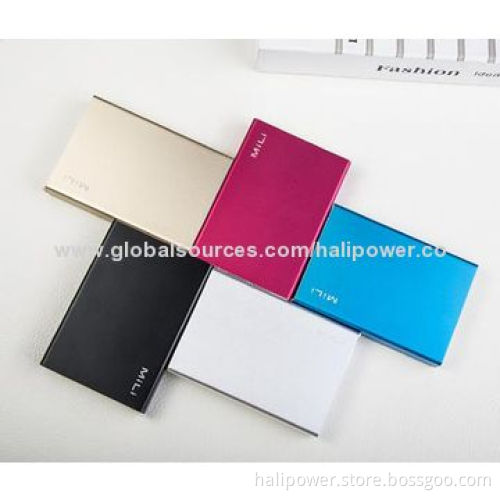 Latest Design Power Banks with Aluminum Shell, 6,000mAh Capacity